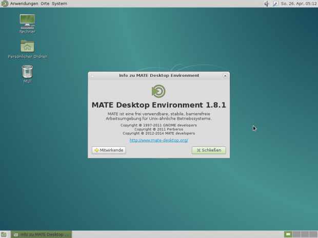 Der Desktop Mate liegt in Version 1.8.1 vor. (Screenshot: Golem.de)